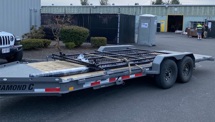 Diamond C 20 ft Bumper Pull 14K Tilt Deck Trailer HDT